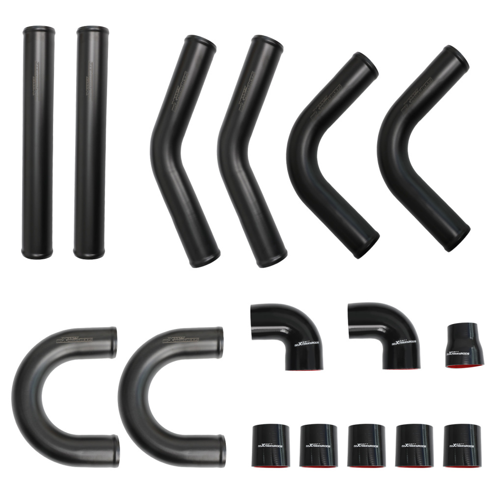 5PC T3 T04E 420 HP Turbo Kit Oil Feed Return Line Intercooler Pipes for 3.0-5.0L